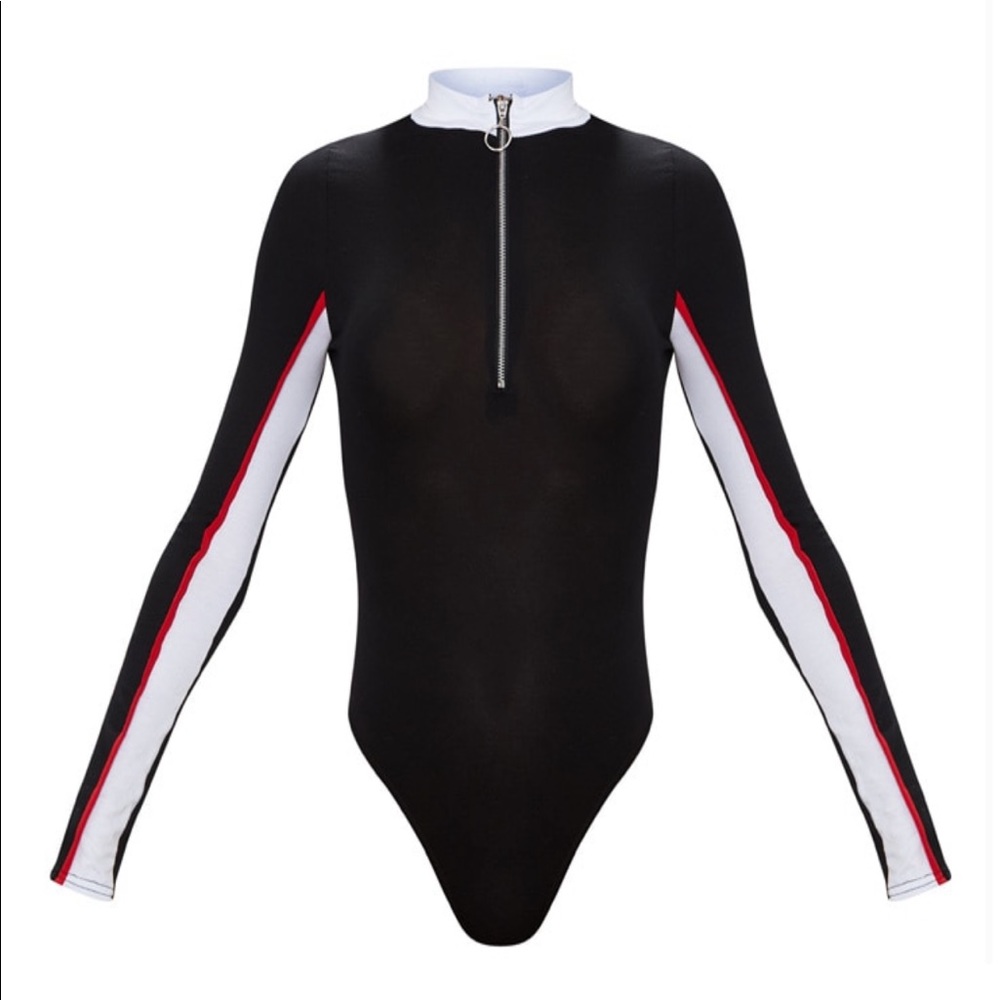 NEW black long-sleeve bodysuit